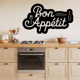 Sticker citation Bon Appetit !