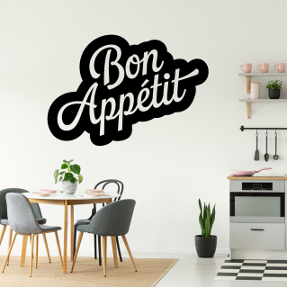 Sticker citation Bon Appetit ! Modèle 3