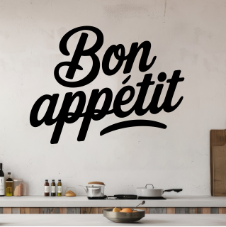 Sticker citation Bon Appetit ! Modèle 4