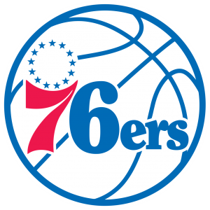 Autocollant NBA Philadelphia 76ers modèle 2