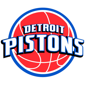 Autocollant NBA Detroit Pistons modèle 2