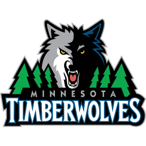 Autocollant NBA Minnesota Timberwolves modèle 2